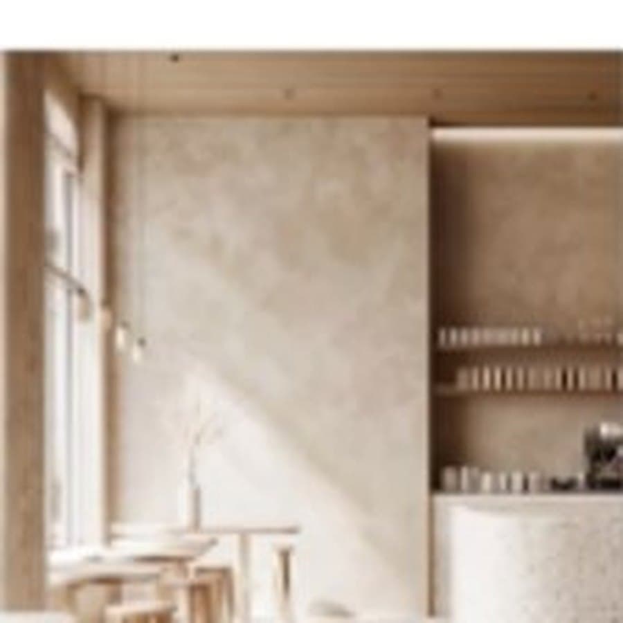 Workspace in ash wood and oat beige