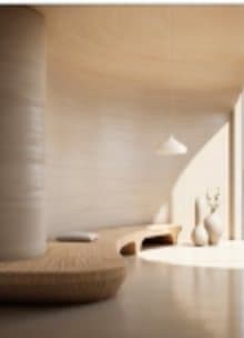 Curated furniture and textile samples